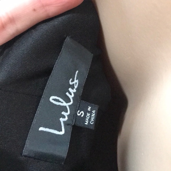 Lulu’s Theory of Love Black Off Shoulder Dress - Picture 8 of 9